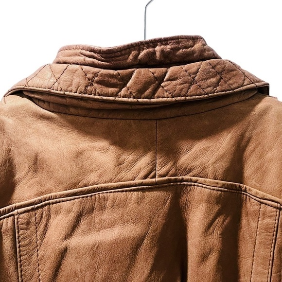 Adventure Bound Vintage Leather Brown Jacket Thinsulate 90's Size Large Casual - Picture 8 of 8
